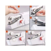 SACHIN SALES 1PC White Color Rectangle Hand-held Portable Multi-functional Electric Mini Sewing Machine