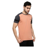 GENTINO - Peach Cotton Blend Regular Fit Men's T-Shirt ( Pack of 1 ) - None