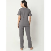 Smarty Pants Grey Cotton Women's Nightwear Nightsuit Sets ( Pack of 1 ) - None