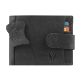 samtroh - Leather Black Mens Regular Wallet ( Pack of 1 ) - Black