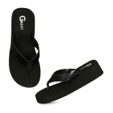 GBest - Black Women's Thong Flip Flop - None