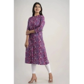 MAUKA - Pink Rayon Womens A-line Kurti ( Pack of 1 ) - None