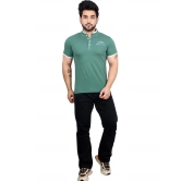 Lycos - Green Cotton Blend Regular Fit Mens T-Shirt ( Pack of 1 ) - None