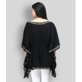 SAAKAA - Black Rayon Women's Kaftan ( Pack of 1 ) - 2XL