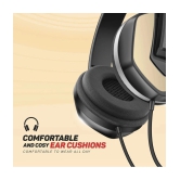 Bell BLHDP130A Type C Wired Headphone Over Ear 24 Hours Playback Passive noise cancellation IPX4(Splash & Sweat Proof) Black