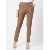 Smarty Pants - Brown Cotton Skinny Womens Formal Pants ( Pack of 1 ) - None