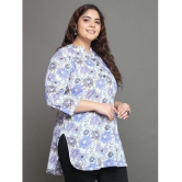 Tissu Cotton Printed Straight Womens Kurti - Multicolor ( Pack of 1 ) - None