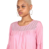 Sugr - Rayon Pink Women's Regular Top ( Pack of 1 ) - None