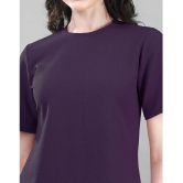 Selvia Purple Solid Pant Top Set - None