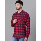 Oxolloxo Relaxed Buffalo Checked Cotton Casual Shirt