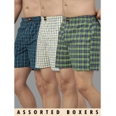 broon Multicolor BOXER SHORTS Cotton Mens Boxer- ( Pack of 3 ) - None