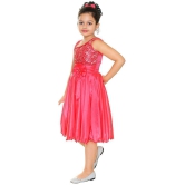 STYLOKIDS - Pink Crepe Girls A-line Dress ( Pack of 1 ) - None