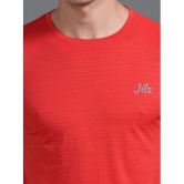 JILZ Polyester Regular Fit Self Design Half Sleeves Mens T-Shirt - Multicolor ( Pack of 2 ) - None