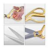 Professional Golden Steel Tailoring Scissors For Cutting Heavy Clothes Fabrics in Different Sizes 9.5