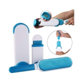 KOKIWOOWOO Pet Fur and Lint Remover Dog Hair Remover Multi-Purpose Double Sided Self-Cleaning and Reusable Pet Fur Remover Large for Home Use & Small for Travelling ( 2 Paw Sticker Free )