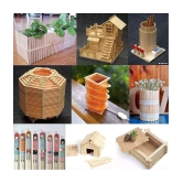 ECLET 500 Pcs ice Cream Stick Wooden Stick Craft Material ice Cream Stick Use of Project Work Stick School Purpose for Decorations (Ice Cream Stick)