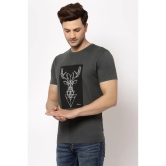 RedTape Space Grey Graphic Print Pure Cotton Men's T-Shirt