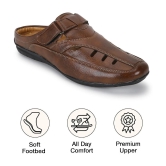 UrbanMark - Brown Mens Sandals - None