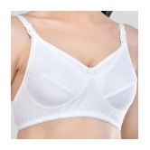 Desiprime - White Cotton Solid Womens Maternity Bra ( Pack of 1 ) - 36B