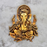 Artarium Lord Ganesha on Mushak | Ganesha ji | Lord Ganesh Statue Idol - Wall Hanging Sculpture - Lucky Feng Shui Wall Decor Showpiece Figurines (1 Piece)