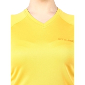 WOMEN V NECK TEE-M / Yellow