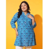 AUSTIVO Cotton Printed Straight Womens Kurti - Multicoloured ( Pack of 1 ) - None