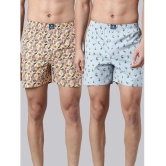 Joven Beige Cotton Mens Boxer- ( Pack of 2 ) - None