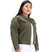 FUNDAY FASHION Women Cotton Blend Plue Size Full Sleeve Solid Standard Length Casual Jacket