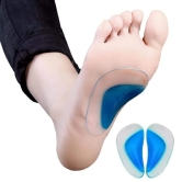 WUGO::Pressure and Feet Pain Relieve for Adhesive Arch Insoles Fits for Flat Feet & Plantar Fasciitis Orthopedic support Orthotic Insoles Cushion for Pain Relieves, Gel High Cushion Insert (1 Pair).