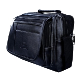 Leather World - Black Solid Messenger Bags - Black