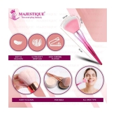 Majestique Makeup Foundation Brush with Mushroom Puff, Ideal for blending liquid - 2Pcs/Multicolor