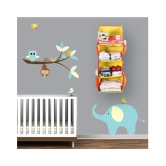 PrettyKrafts Fun Hanging Rack with Folding Wall Hanging Shelves,