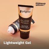 Pilgrim Glow Primer Lightweight Gel Based Velvety Matte Finish, Blurs Pores, Vit C+E Infused