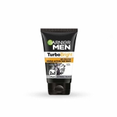 Garnier Men, Face Wash, Brightening & Anti-Pollution, Turbobright Double Action, 100 G