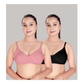 HAYA Multicolor Cotton Non Padded Womens Push Up Bra ( Pack of 2 ) - None