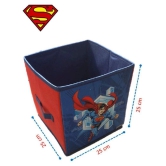 SuperMan Toys Organizer (Set of 2 pcs), Storage Box for Kids, Small - Dark Blue