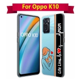 NBOX - Multicolor Printed Cover Compatible For Oppo K10 ( Pack of 1 )