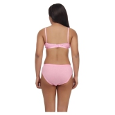 TCG Pink Lace Bra & Panty Set - 38