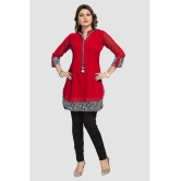 Meher Impex - Red Georgette Womens Tunic ( Pack of 1 ) - None