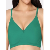 IN CARE LINGERIE - Green Cotton Non Padded Women's T-Shirt Bra ( Pack of 1 ) - None