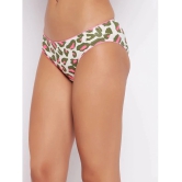 Clovia - White Cotton Printed Womens Bikini ( Pack of 1 ) - None