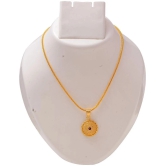 Jewar Mandi New Design Gold Plated Locket/Pendant with Chain Daily use for Men, Women & Girls, Boys - Golden