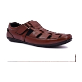 KATENIA Brown Leather Sandals - None