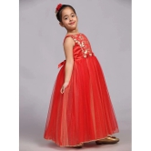 Toy Balloon Kids Red & Yellow Net Girls Gown ( Pack of 1 ) - None