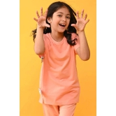 SUMMER PEACH SILVER BOW TOP - PEACH-9-10 YEARS / 1N / PEACH