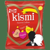 Parle Kismi Toffee - Assorted With Elaichi, Rosemilk, Kulfi & Rajbhog, 245.5 G (Get 24.5 G Extra)