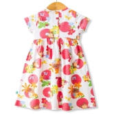 Juscubs White Cotton Baby Girl Frock ( Pack of 1 ) - None