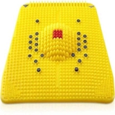 Horsefit  Manual Plastic Acupressure Foot Massager Plate with 24 Magnets for Stress Free, Blood Flow Controller, Pain Relief, Multicolor - Yellow