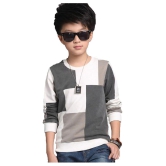 FORCE Kids Cotton Tshirt White::Grey 13-14 Years - None