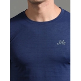 JILZ Polyester Regular Fit Printed Half Sleeves Mens T-Shirt - Navy ( Pack of 1 ) - None